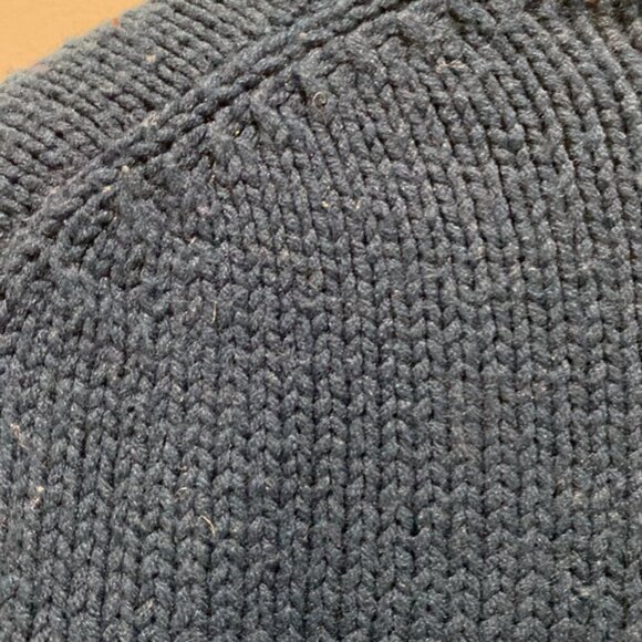 Sea to Sky Reindeer Cardigan Blue Sweater Size medium - Picture 13 of 15